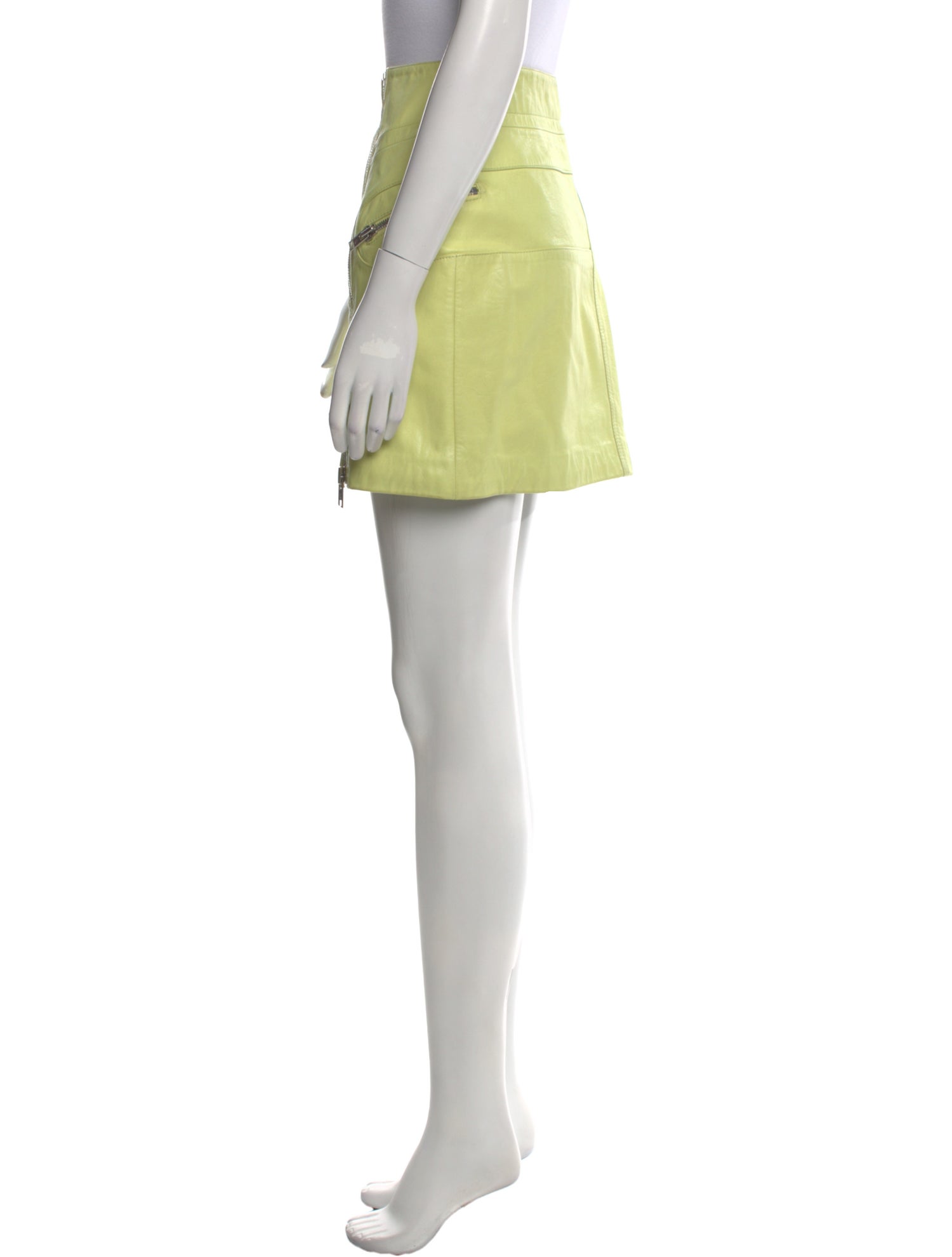 McQ Alexander McQueen Leather Mini Skirt