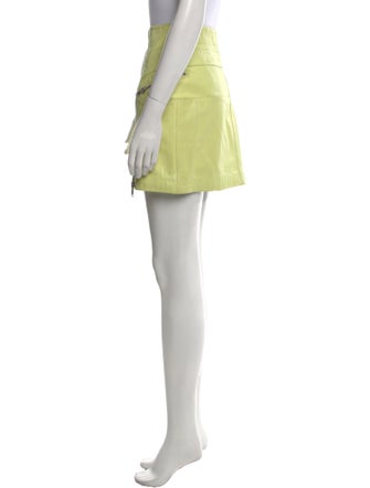 McQ Alexander McQueen Leather Mini Skirt