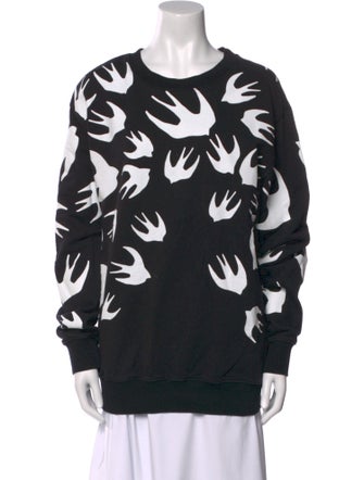 McQ Alexander McQueen Printed Crew Neck Sweatshirt