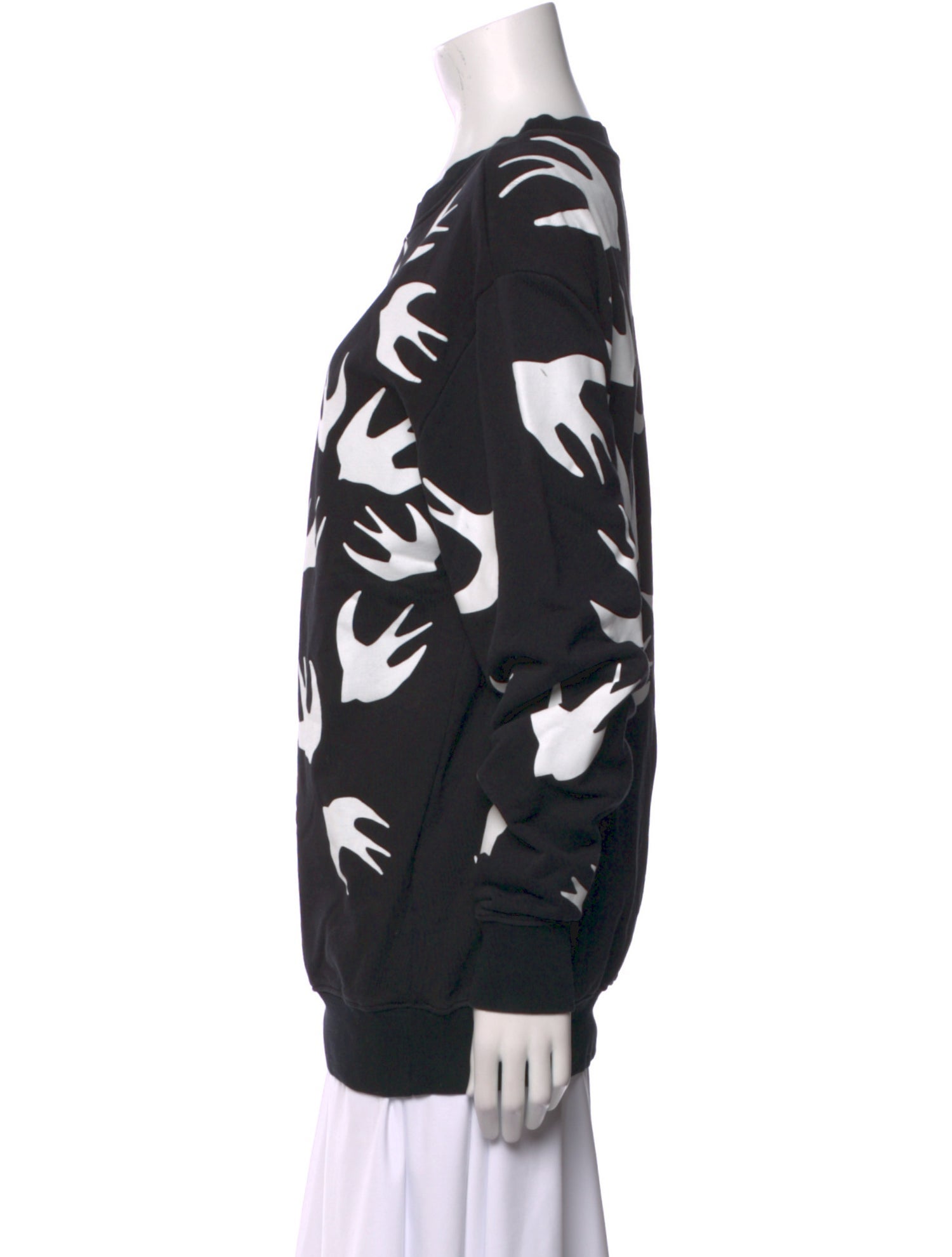 McQ Alexander McQueen Printed Crew Neck Sweatshirt