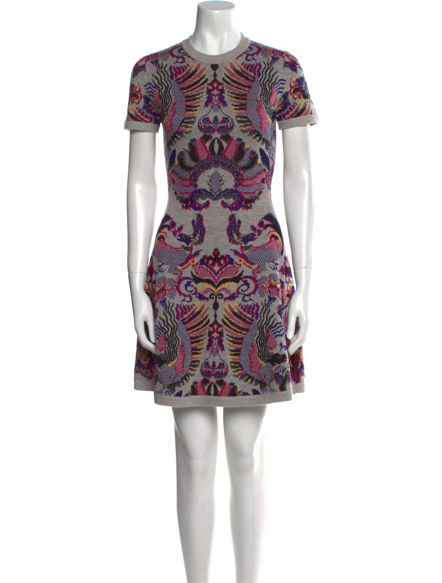 McQ Alexander McQueen Wool Mini Dress