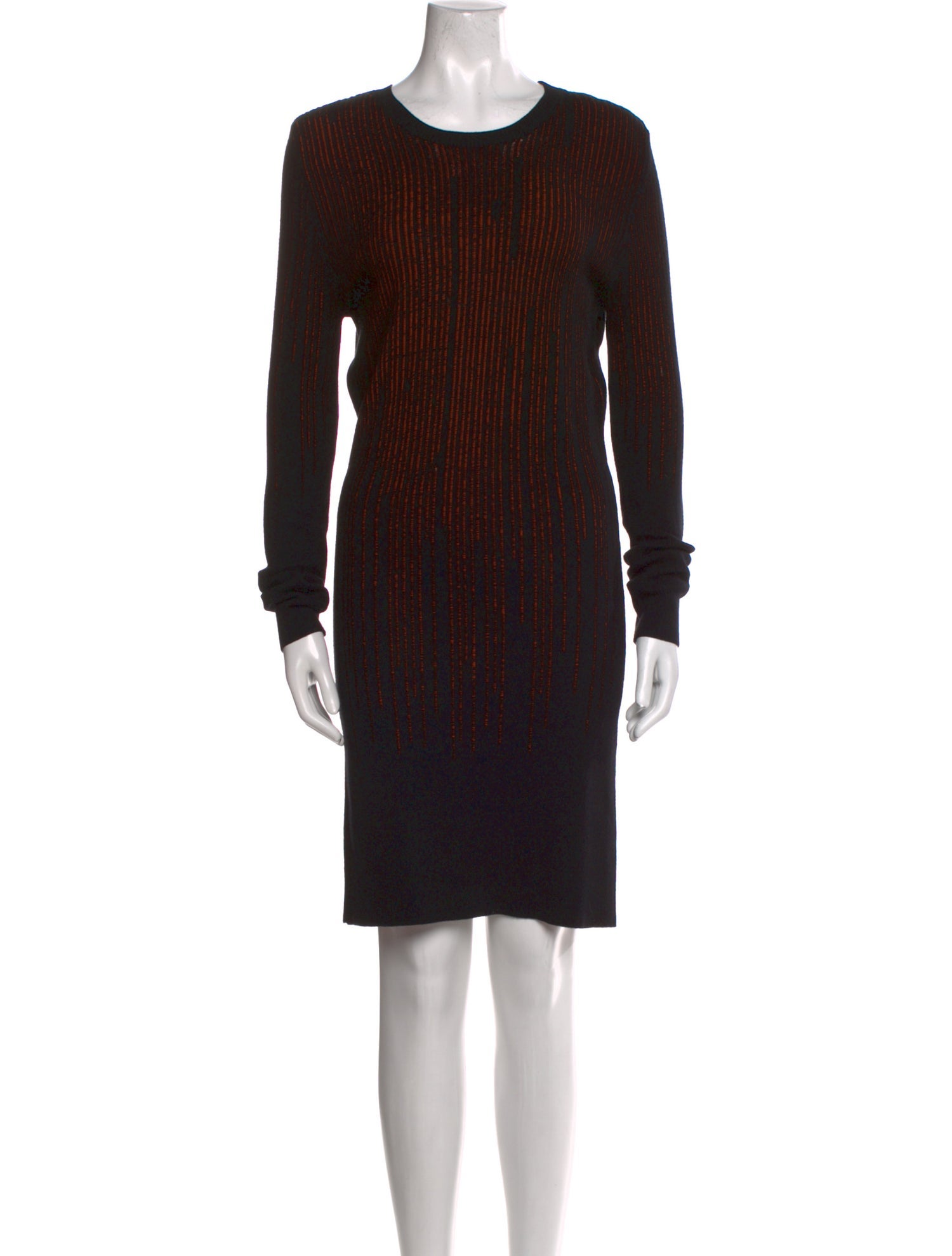 McQ Alexander McQueen Striped Knee-Length Dress