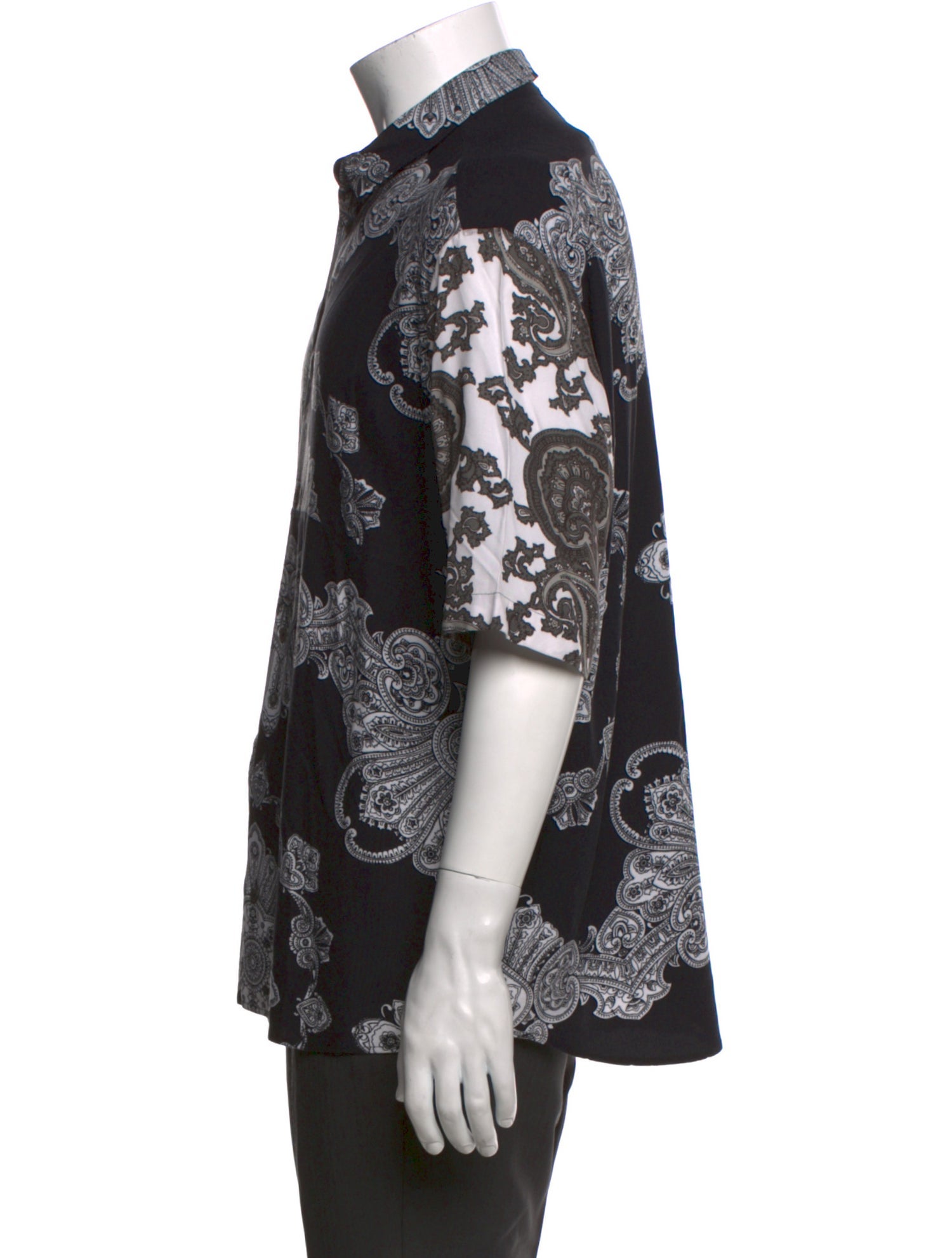 McQ Alexander McQueen Floral Print Short Sleeve Shirt