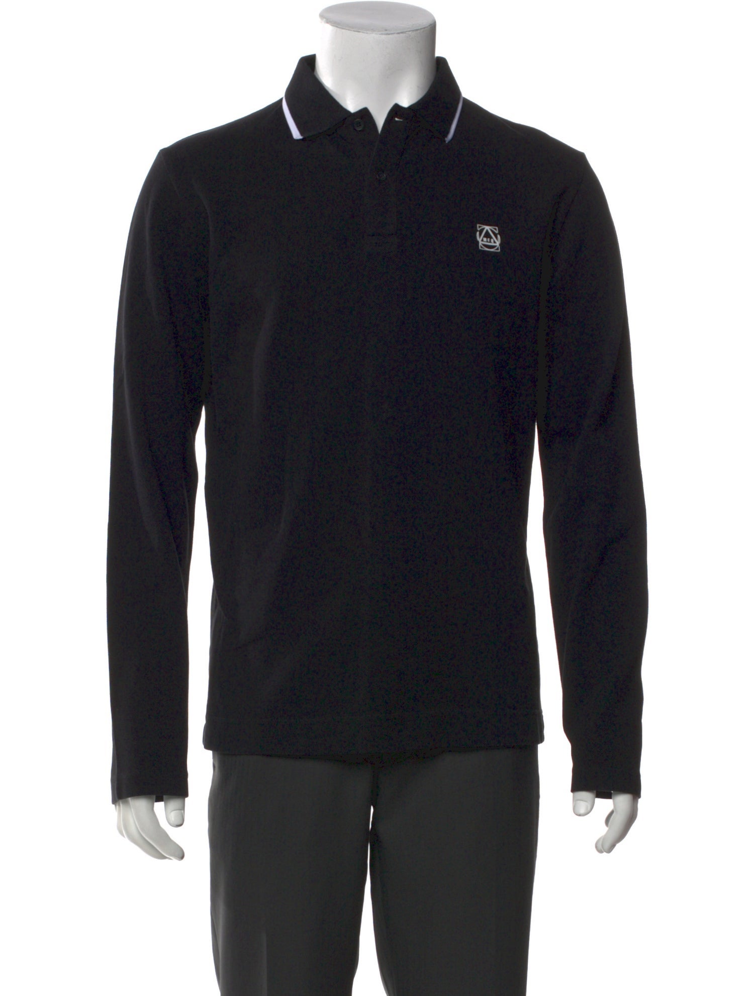 McQ Alexander McQueen Collar Long Sleeve Polo Shirt