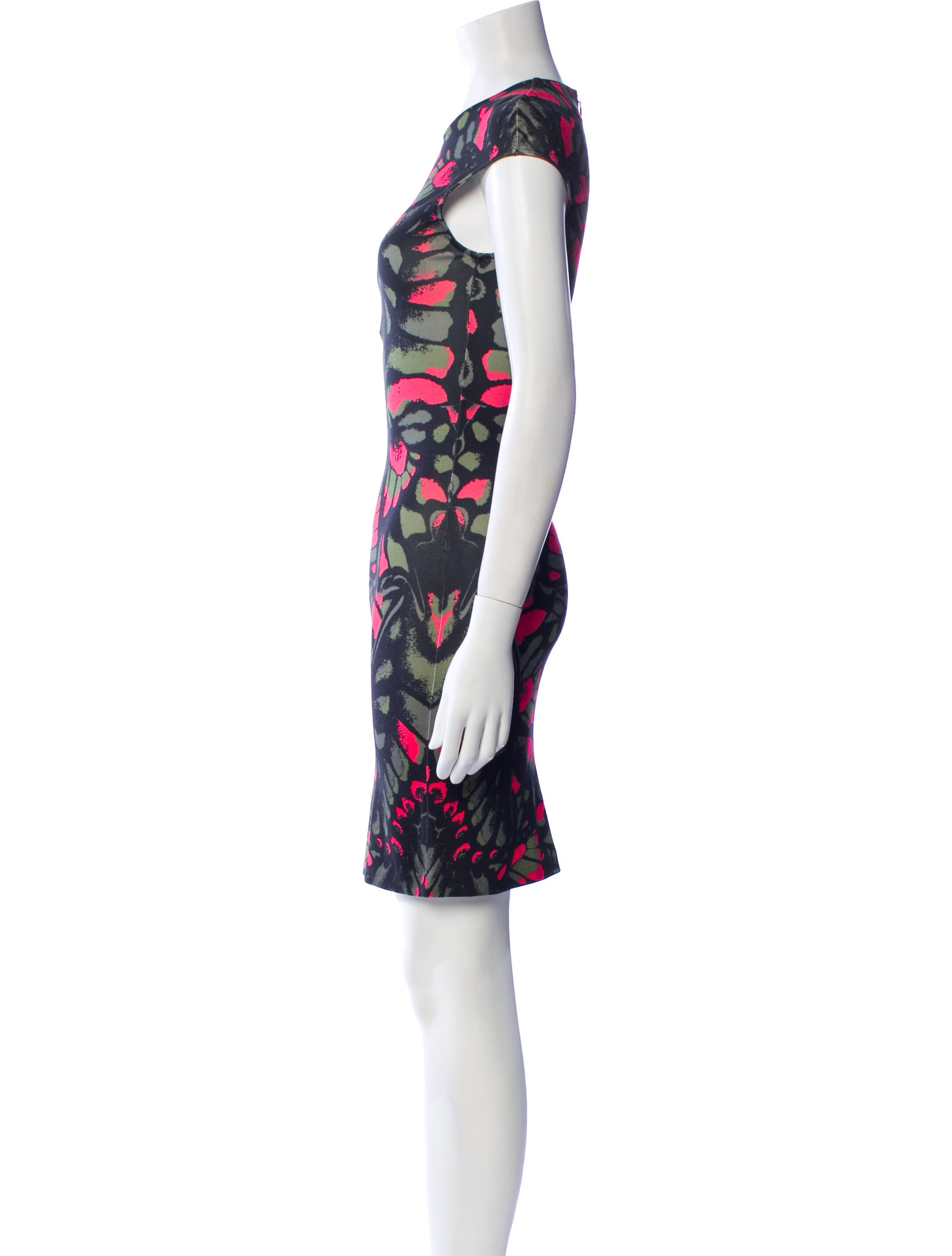 McQ Alexander McQueen Printed Mini Dress
