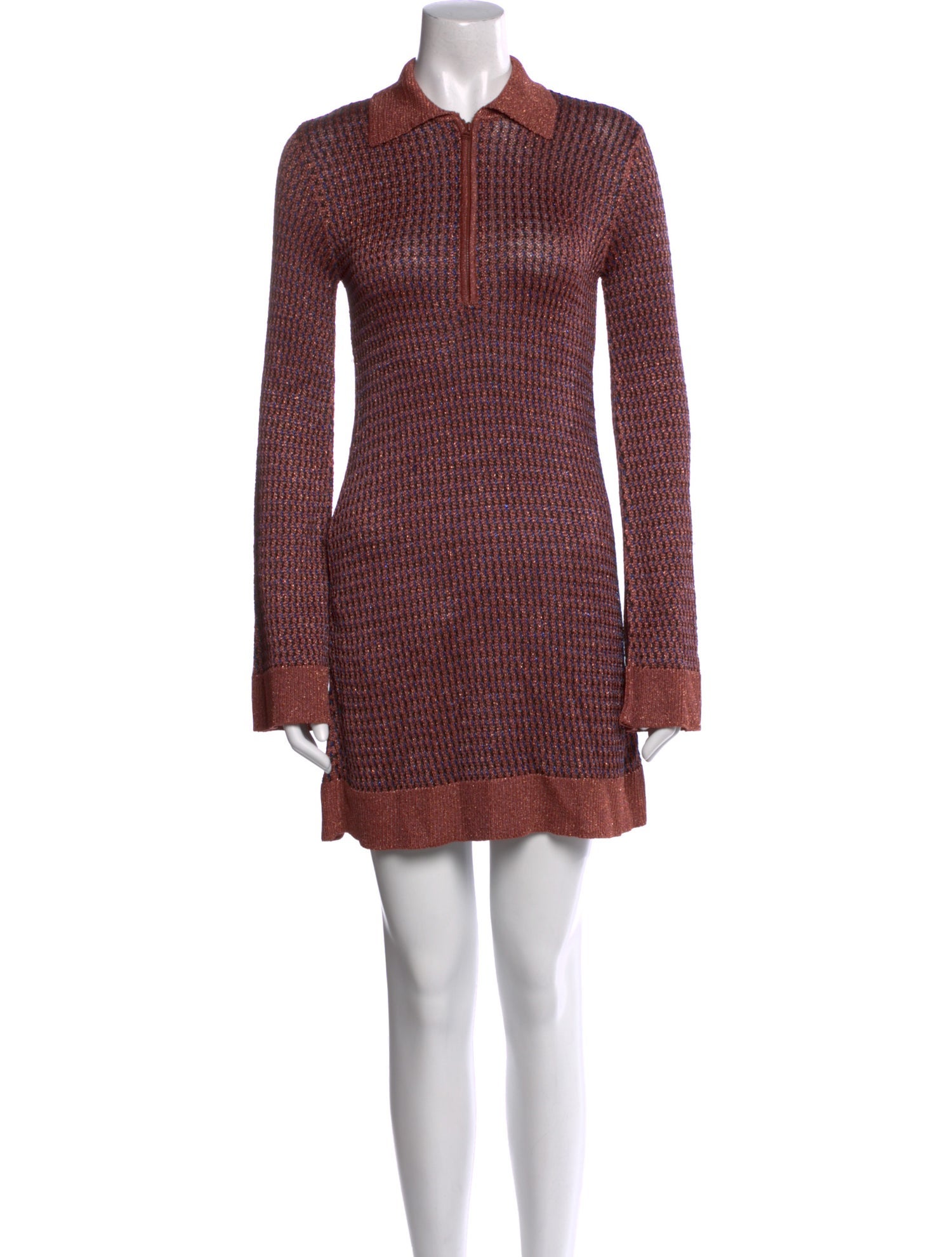 McQ Alexander McQueen Striped Mini Dress