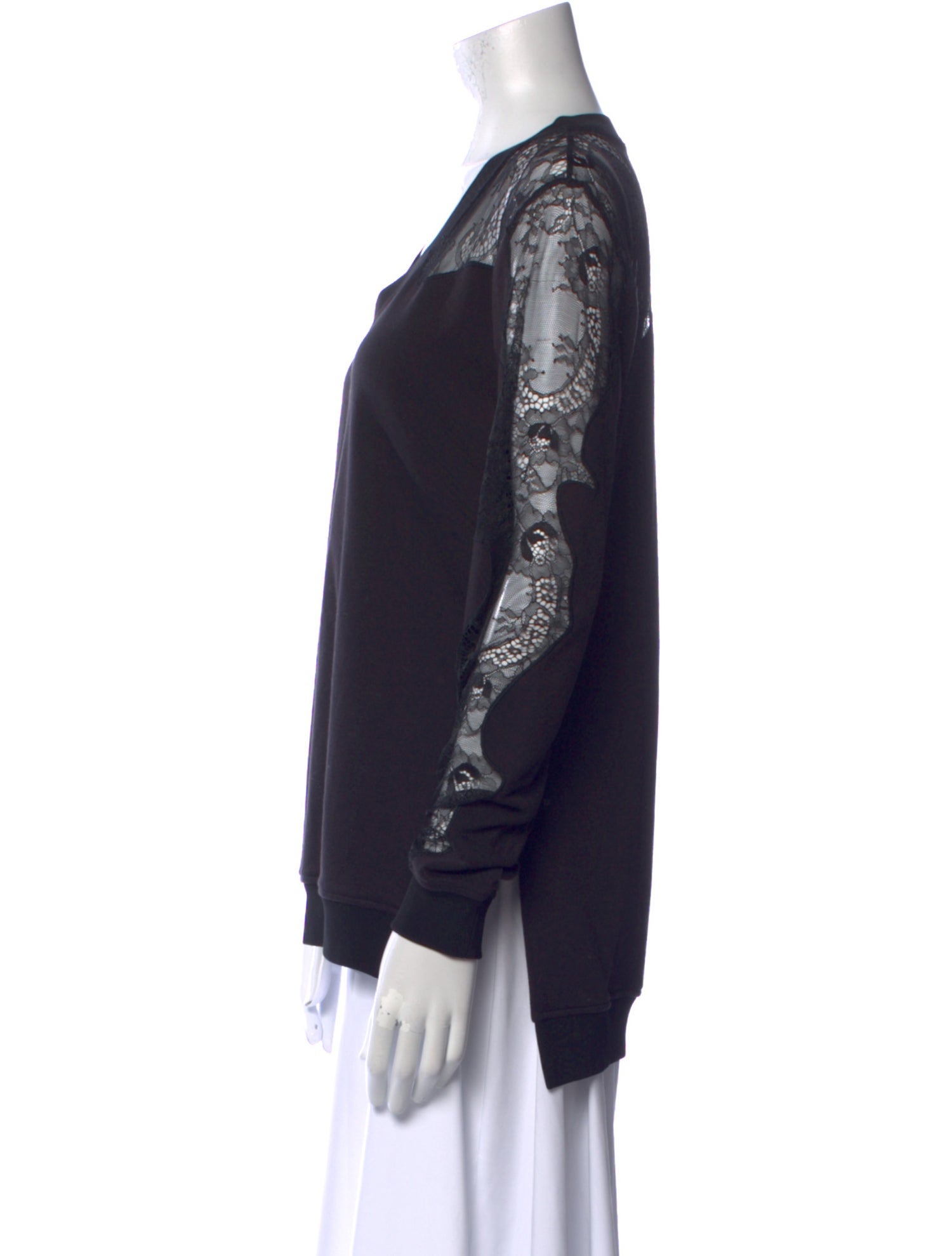 McQ Alexander McQueen V-Neck Long Sleeve Sweatshirt