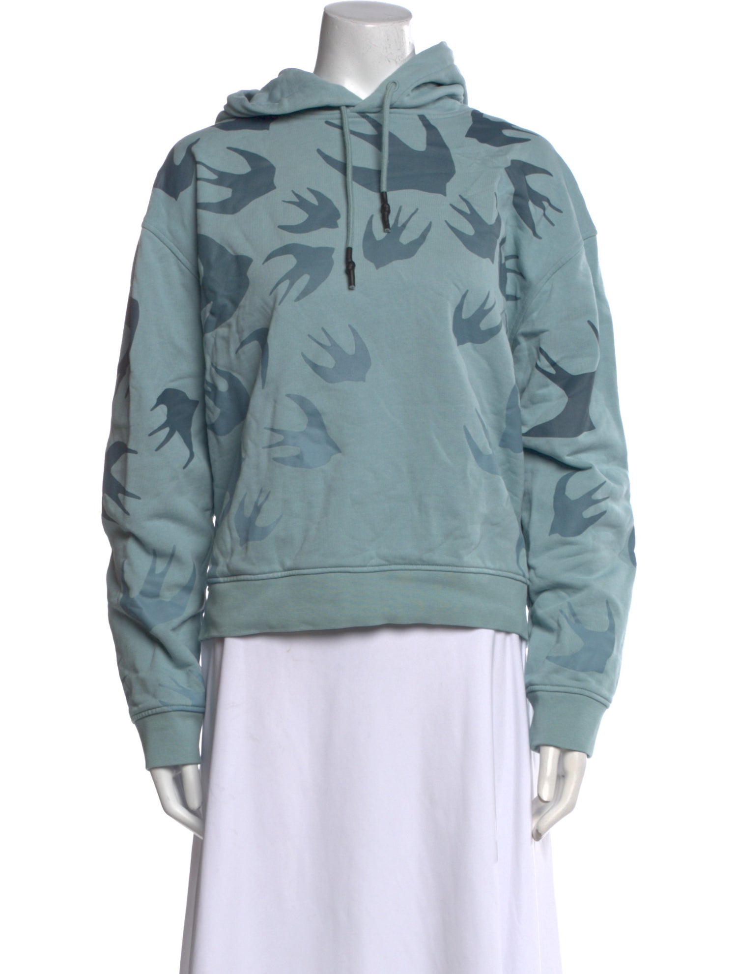 McQ Alexander McQueen Printed Crew Neck Sweatshirt