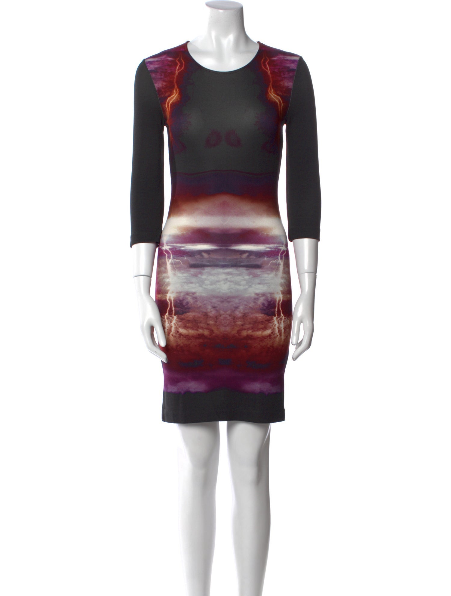 McQ Alexander McQueen Printed Mini Dress