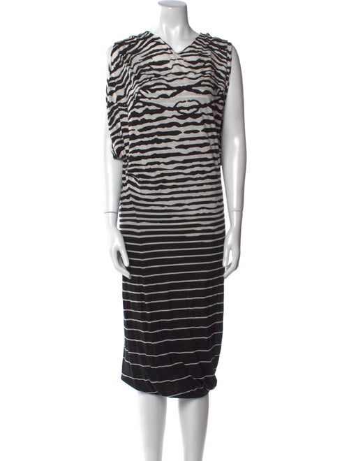 McQ Alexander McQueen Striped Knee-Length Dress