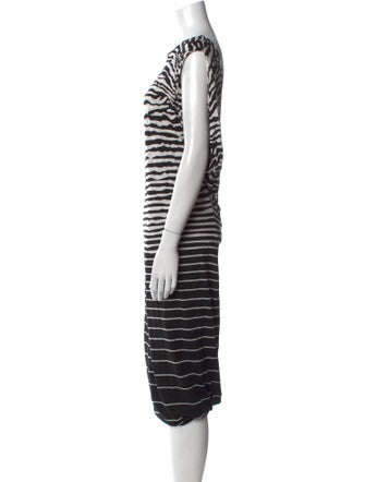 McQ Alexander McQueen Striped Knee-Length Dress
