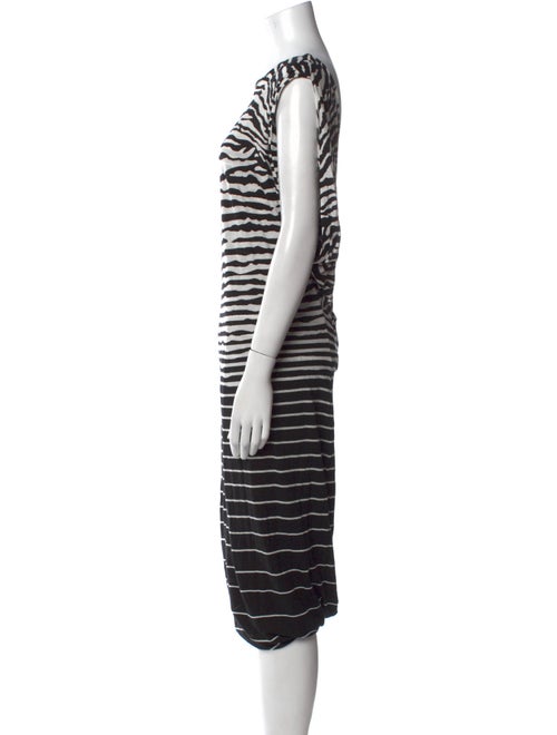 McQ Alexander McQueen Striped Knee-Length Dress