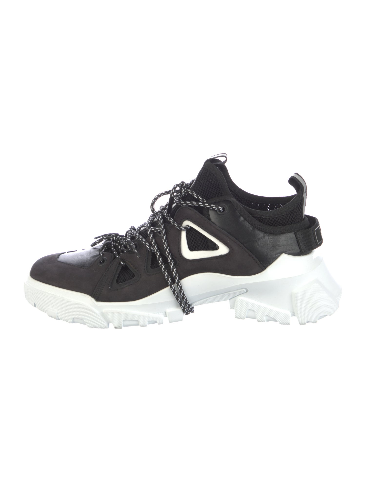 McQ Alexander McQueen Suede Patterned Chunky Sneakers