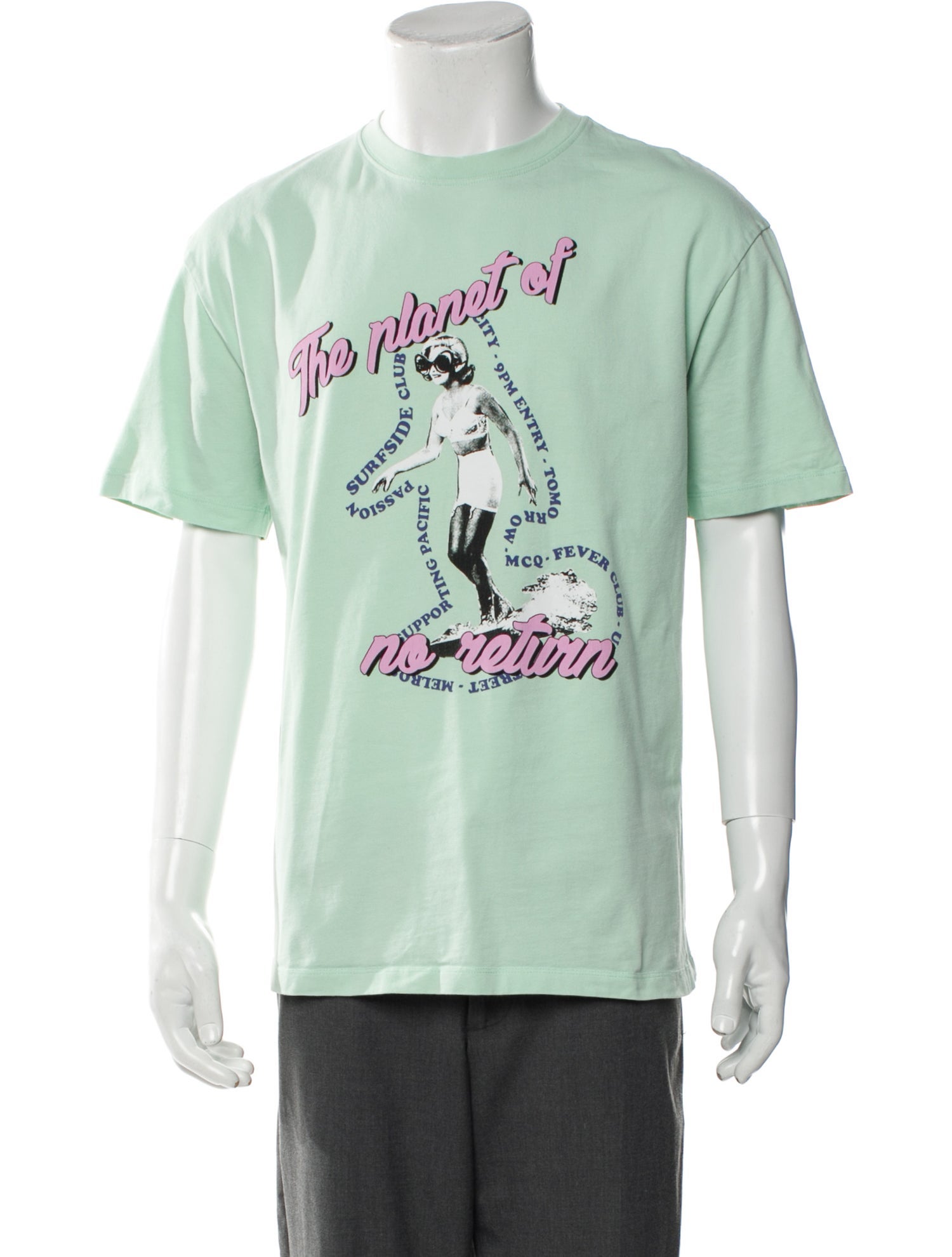 McQ Alexander McQueen Graphic Print Crew Neck T-Shirt