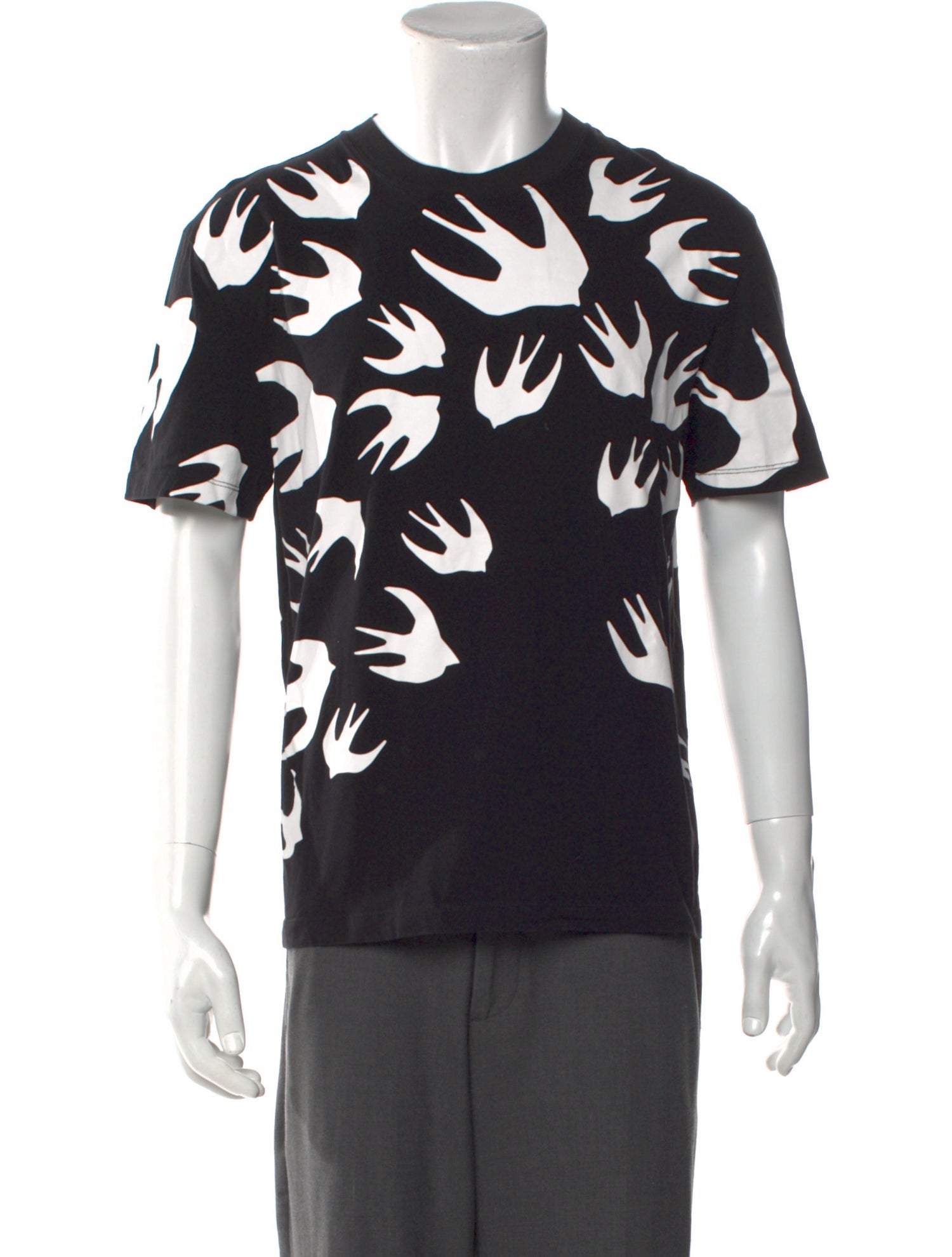 McQ Alexander McQueen Printed Crew Neck T-Shirt