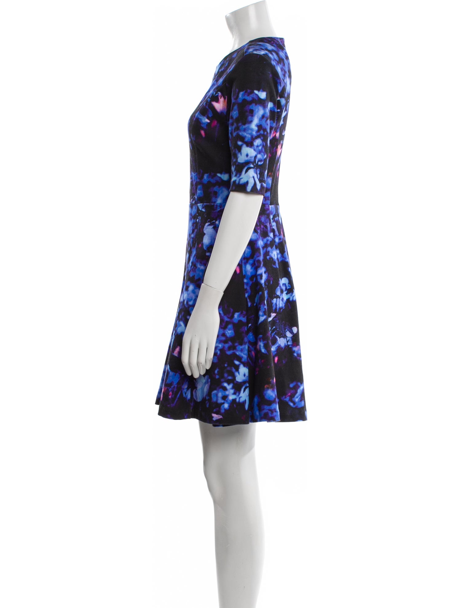 McQ Alexander McQueen Floral Print Mini Dress