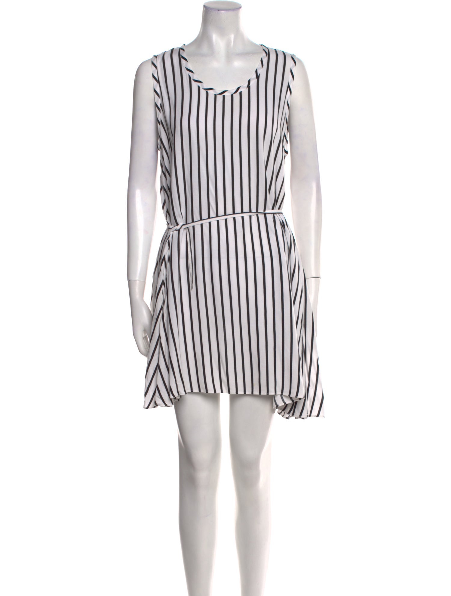 McQ Alexander McQueen Striped Mini Dress