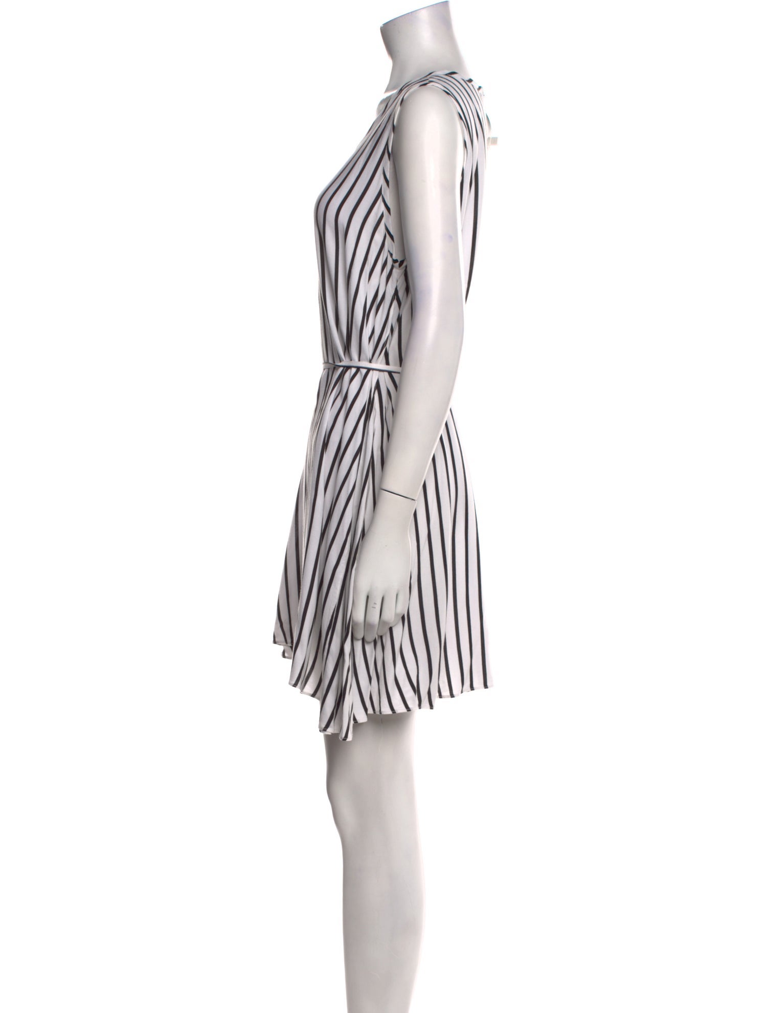 McQ Alexander McQueen Striped Mini Dress