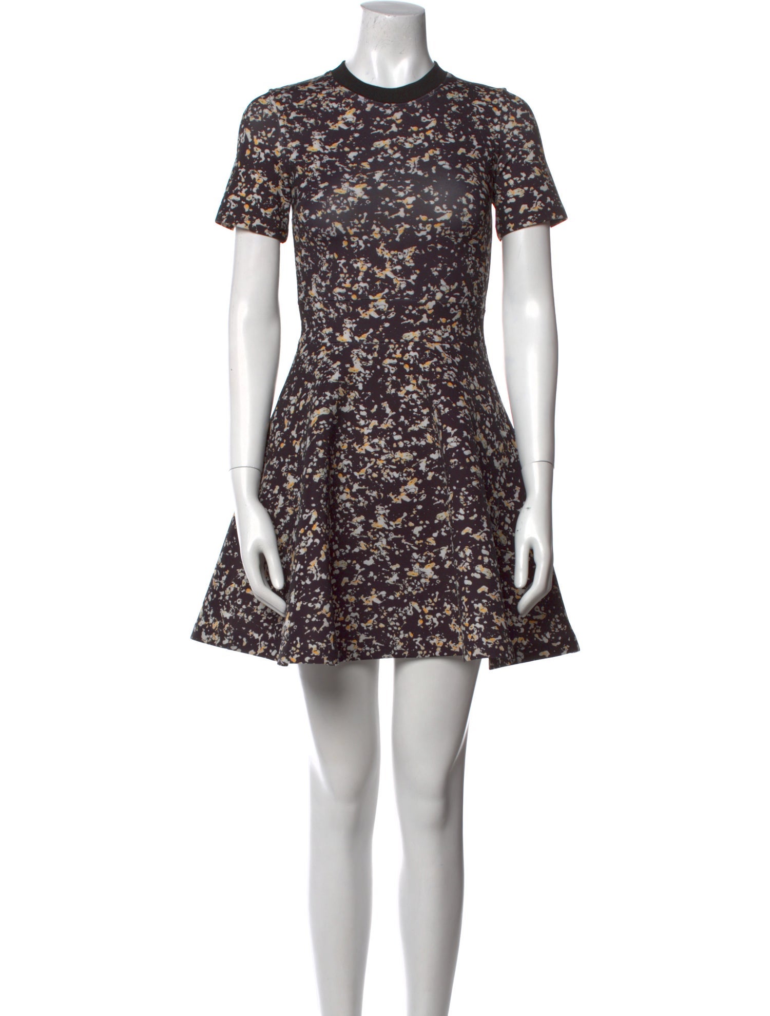 McQ Alexander McQueen Floral Print Mini Dress