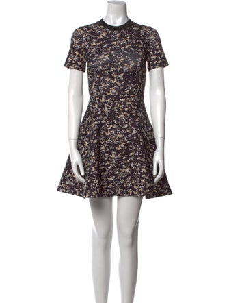 McQ Alexander McQueen Floral Print Mini Dress