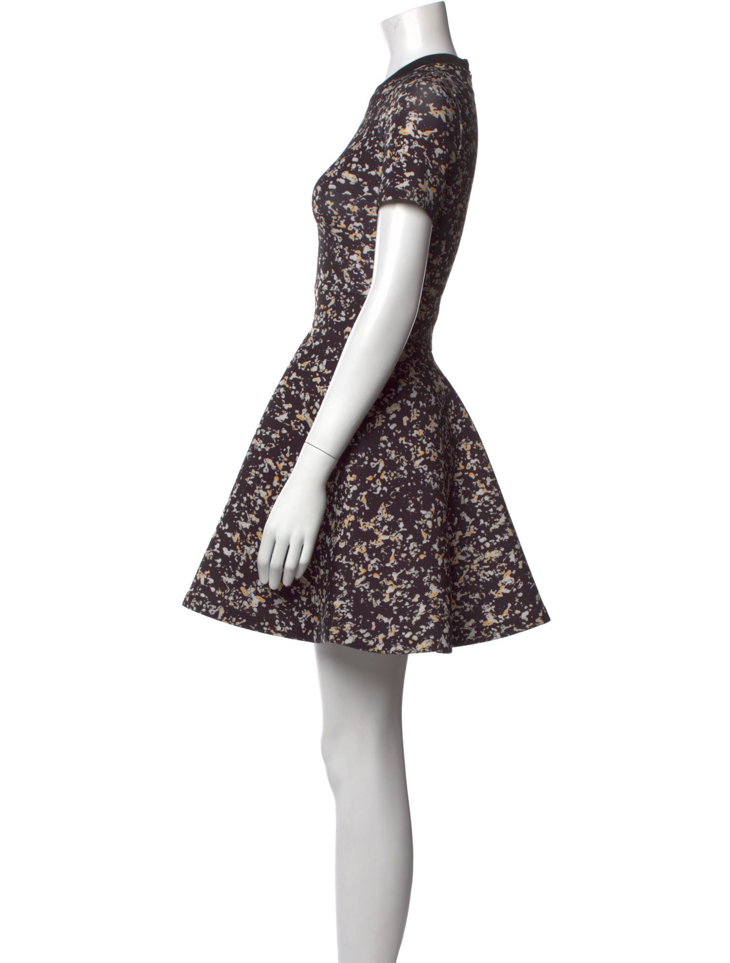 McQ Alexander McQueen Floral Print Mini Dress