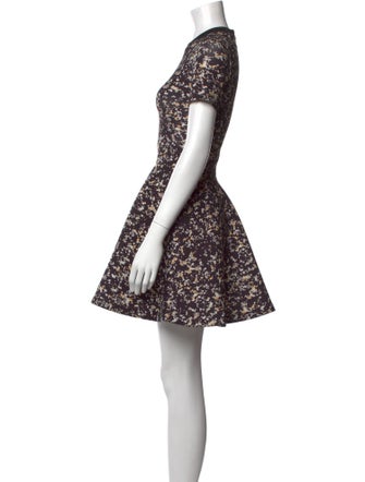 McQ Alexander McQueen Floral Print Mini Dress
