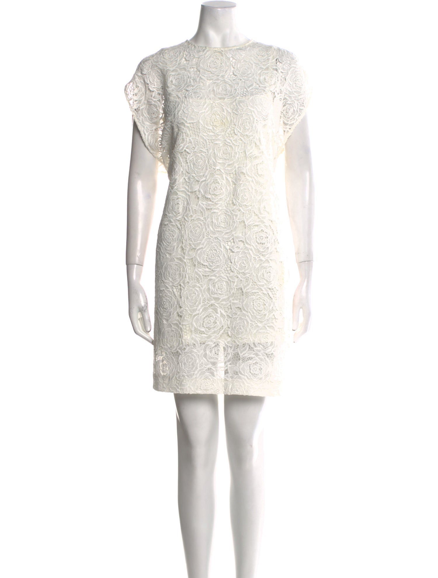 McQ Alexander McQueen Lace Pattern Mini Dress