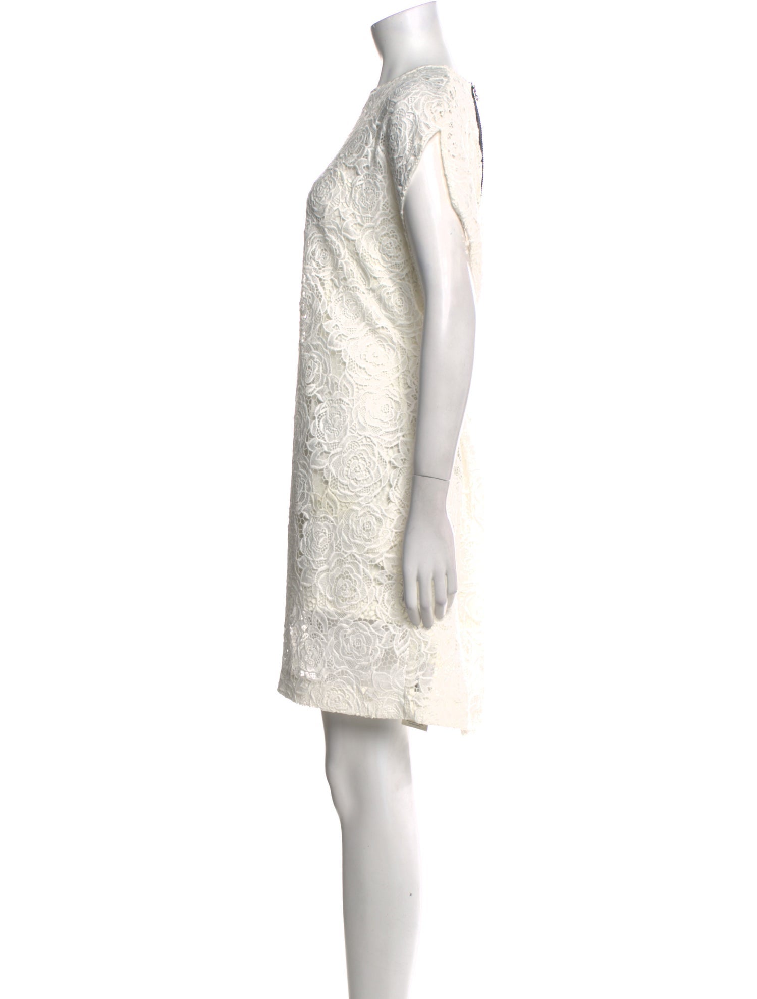 McQ Alexander McQueen Lace Pattern Mini Dress