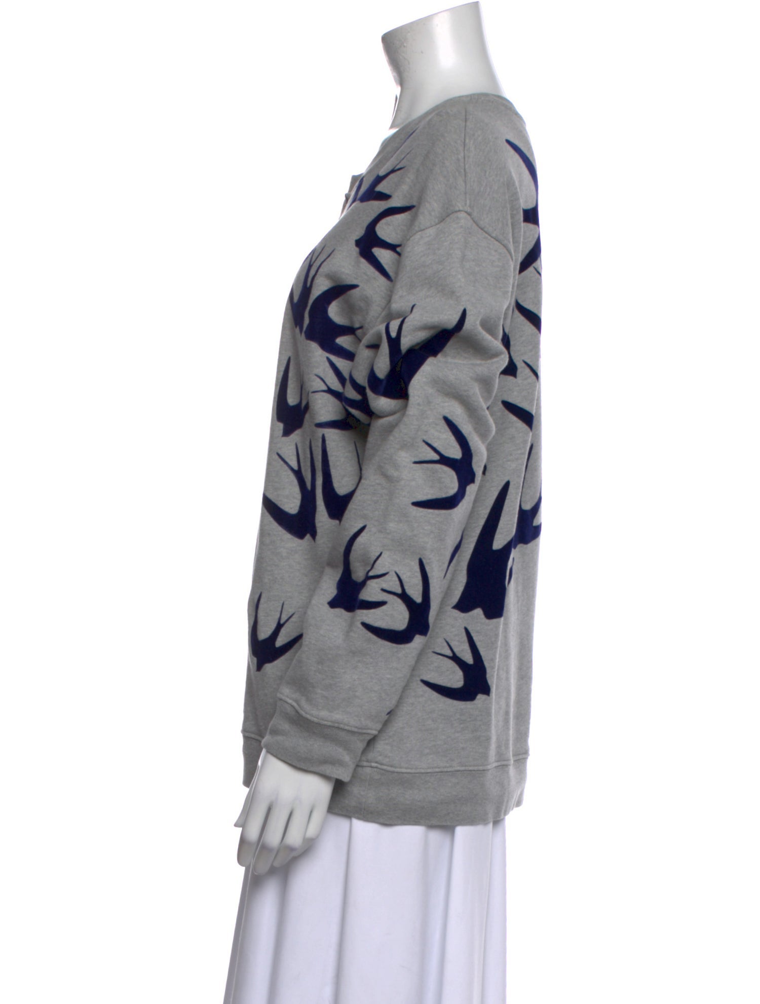 McQ Alexander McQueen Printed Bateau Neckline Sweatshirt