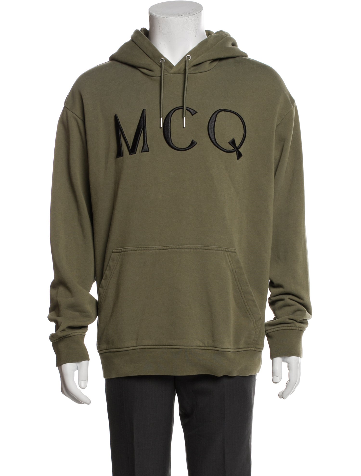 McQ Alexander McQueen Graphic Print Crew Neck Hoodie