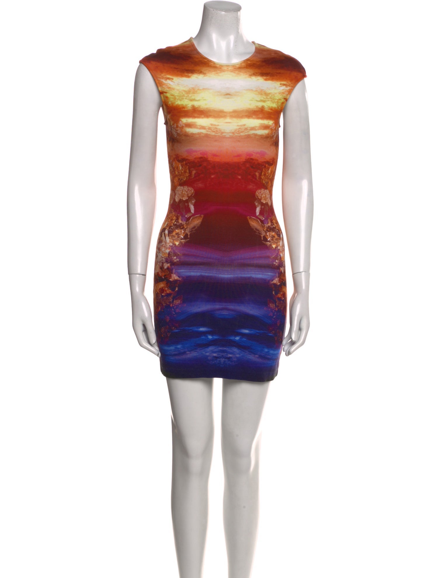 McQ Alexander McQueen Printed Mini Dress