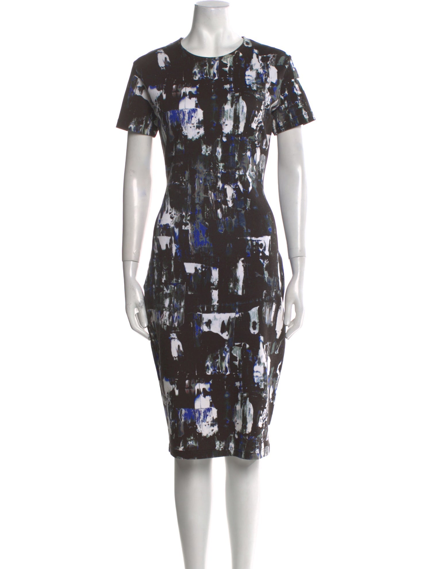 McQ Alexander McQueen Printed Midi Length Dress
