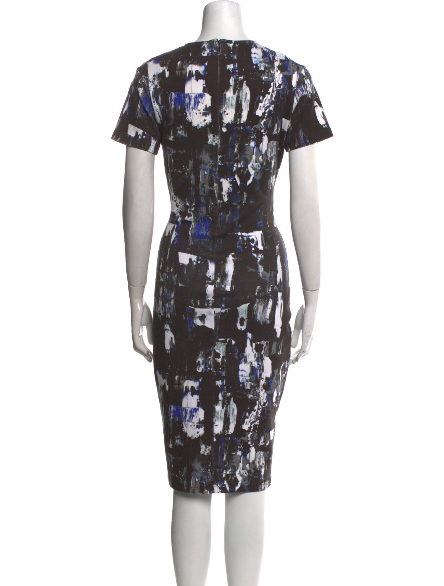 McQ Alexander McQueen Printed Midi Length Dress