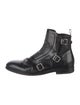 McQ Alexander McQueen Leather Studded Accents Boots