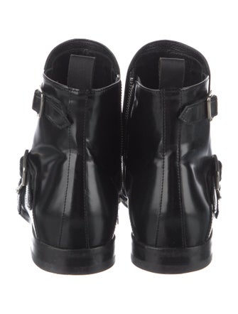McQ Alexander McQueen Leather Studded Accents Boots