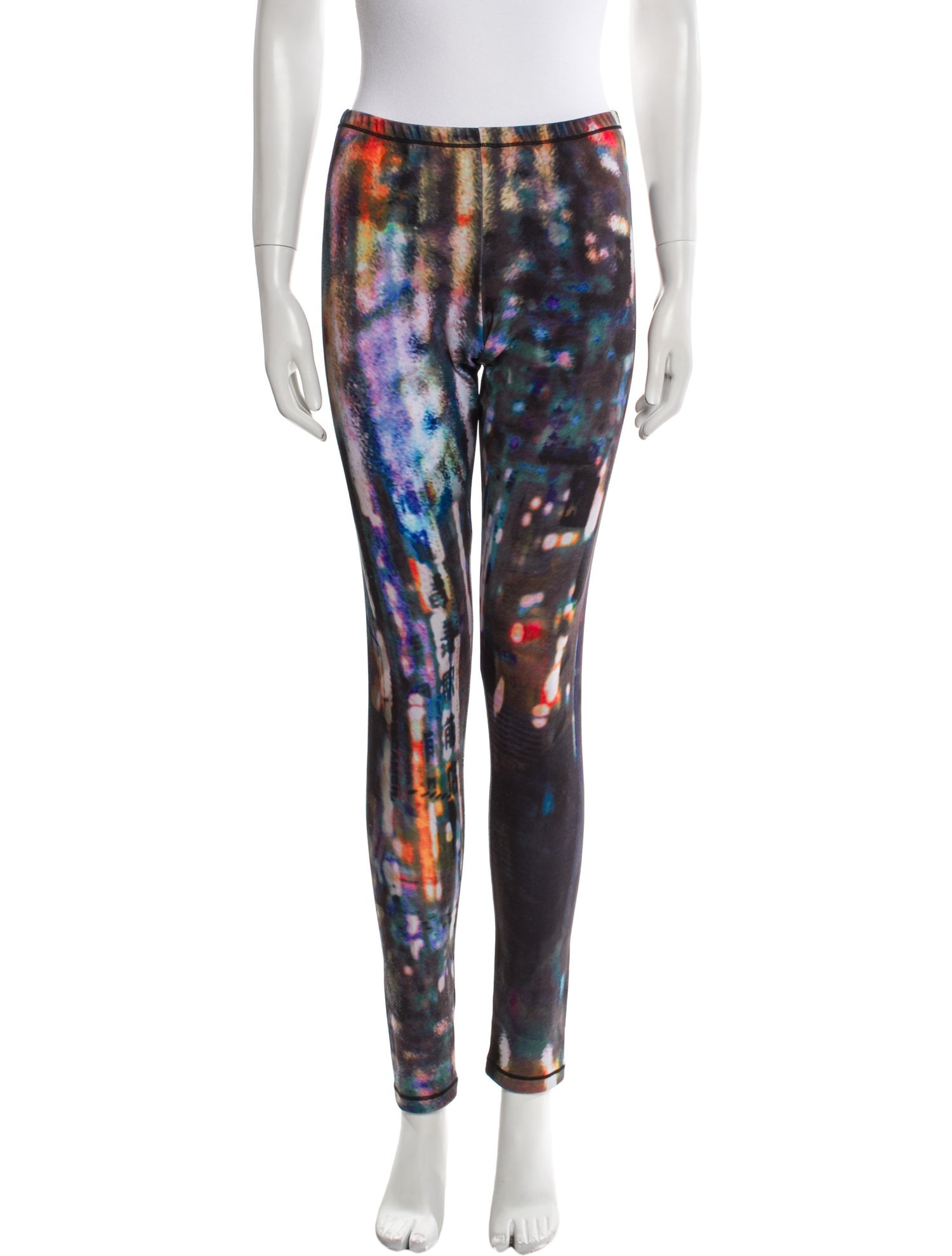 McQ Alexander McQueen Tie-Dye Print Skinny Leg Pants