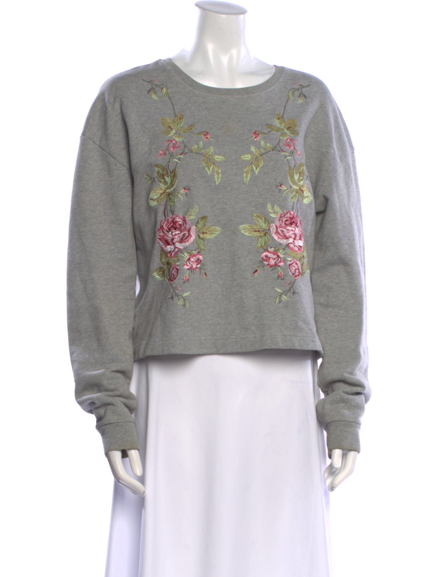 McQ Alexander McQueen Graphic Print Crew Neck Sweatshirt