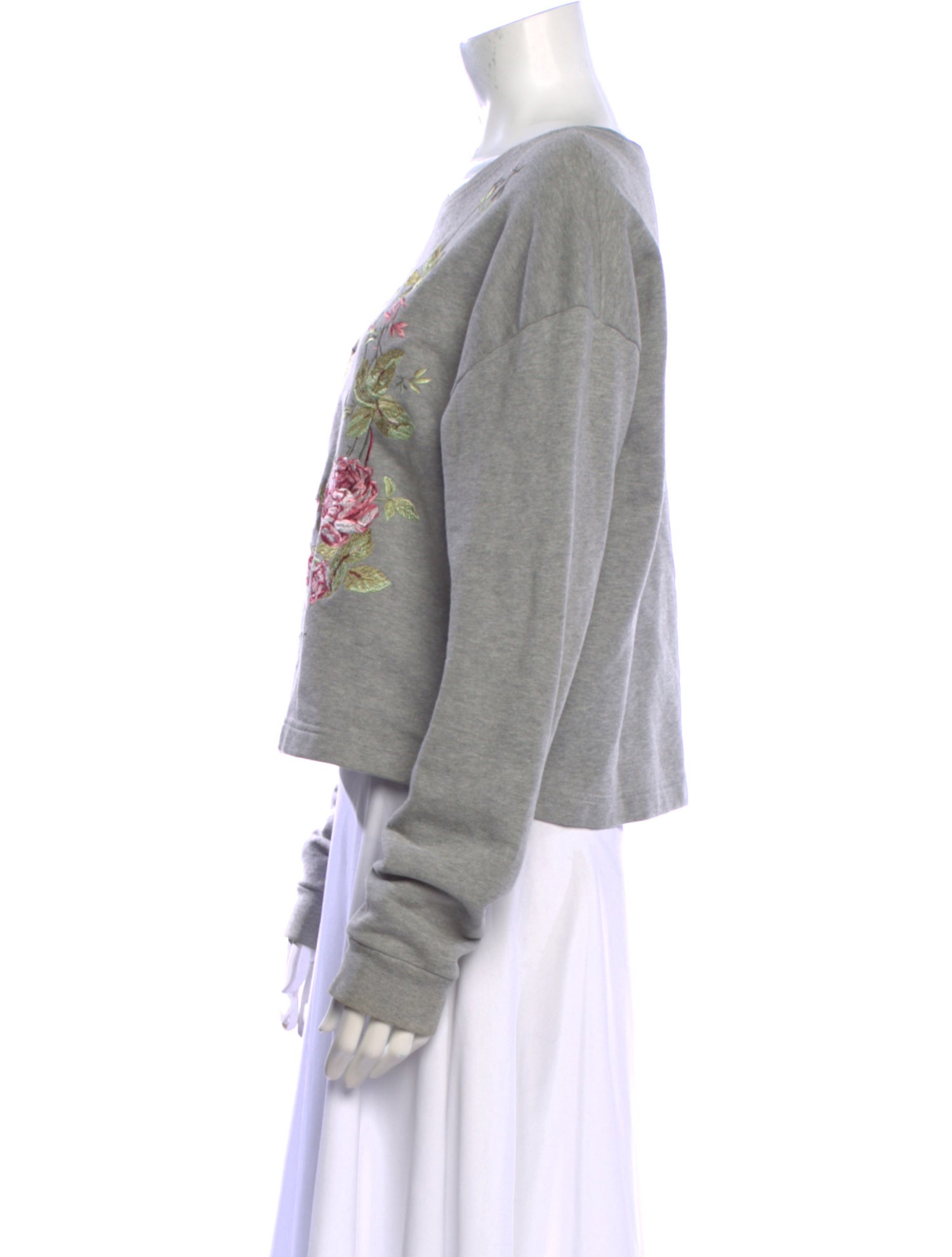 McQ Alexander McQueen Graphic Print Crew Neck Sweatshirt