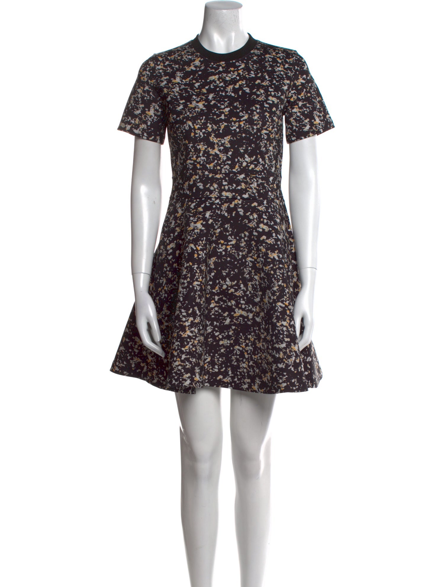 McQ Alexander McQueen Floral Print Knee-Length Dress