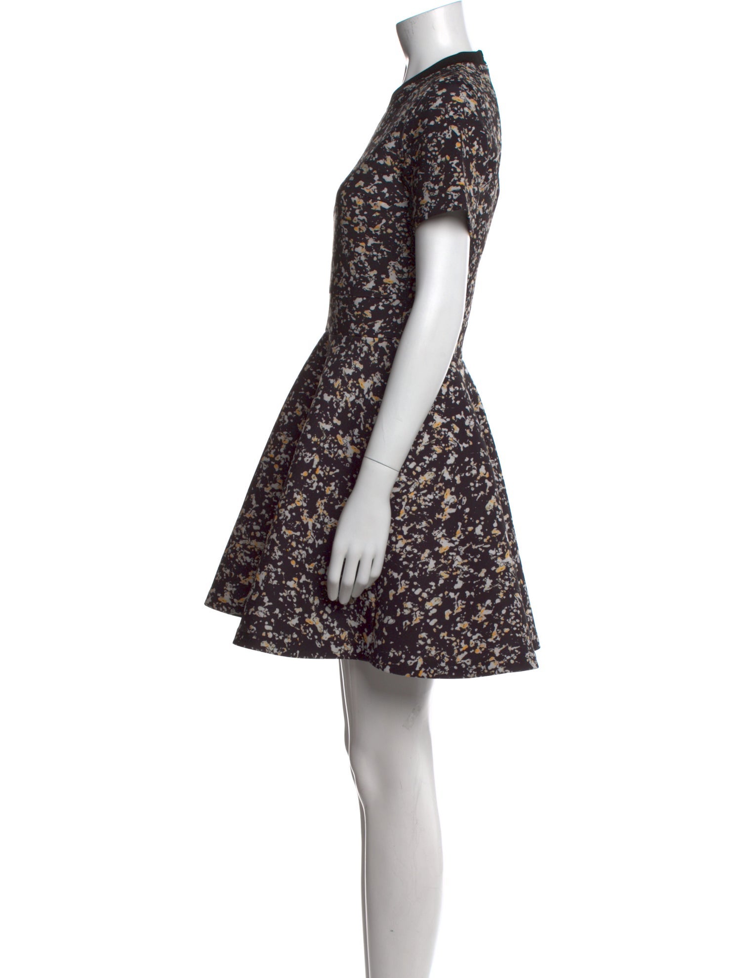 McQ Alexander McQueen Floral Print Knee-Length Dress