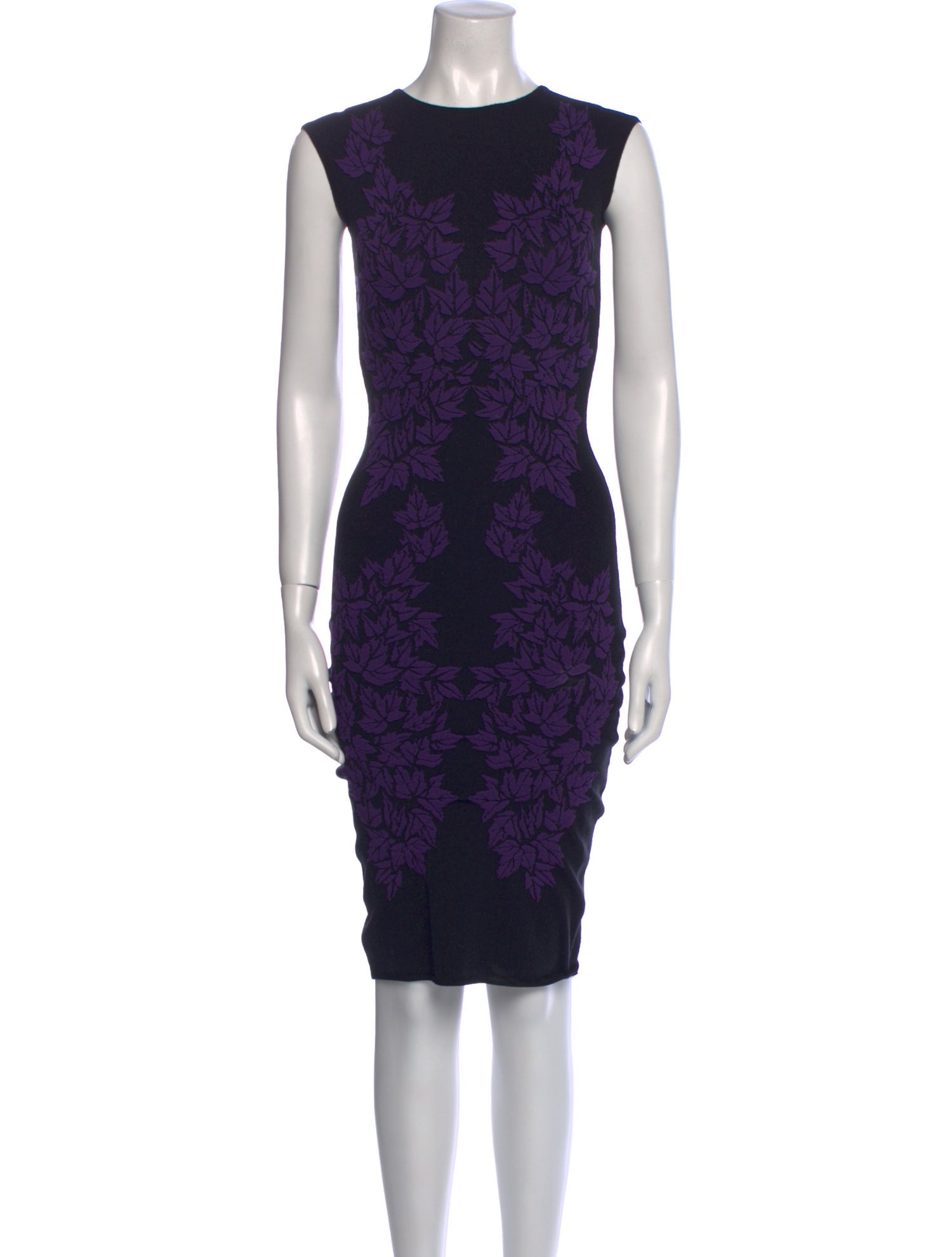 McQ Alexander McQueen Lace Pattern Knee-Length Dress
