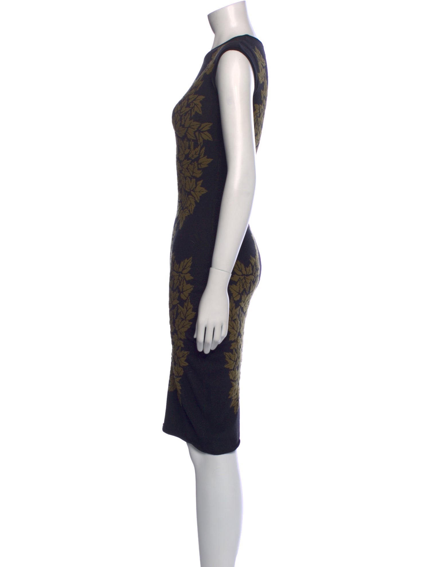 McQ Alexander McQueen Lace Pattern Knee-Length Dress