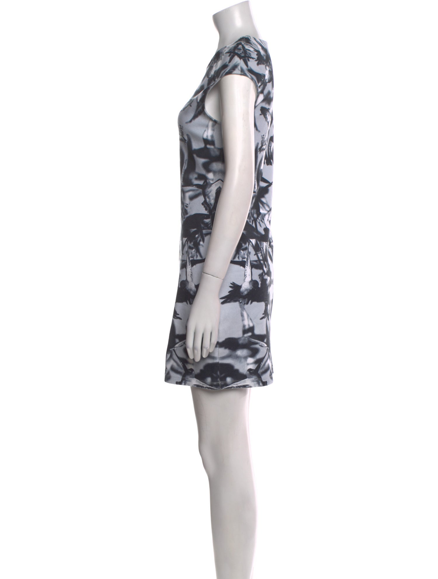 McQ Alexander McQueen Printed Mini Dress
