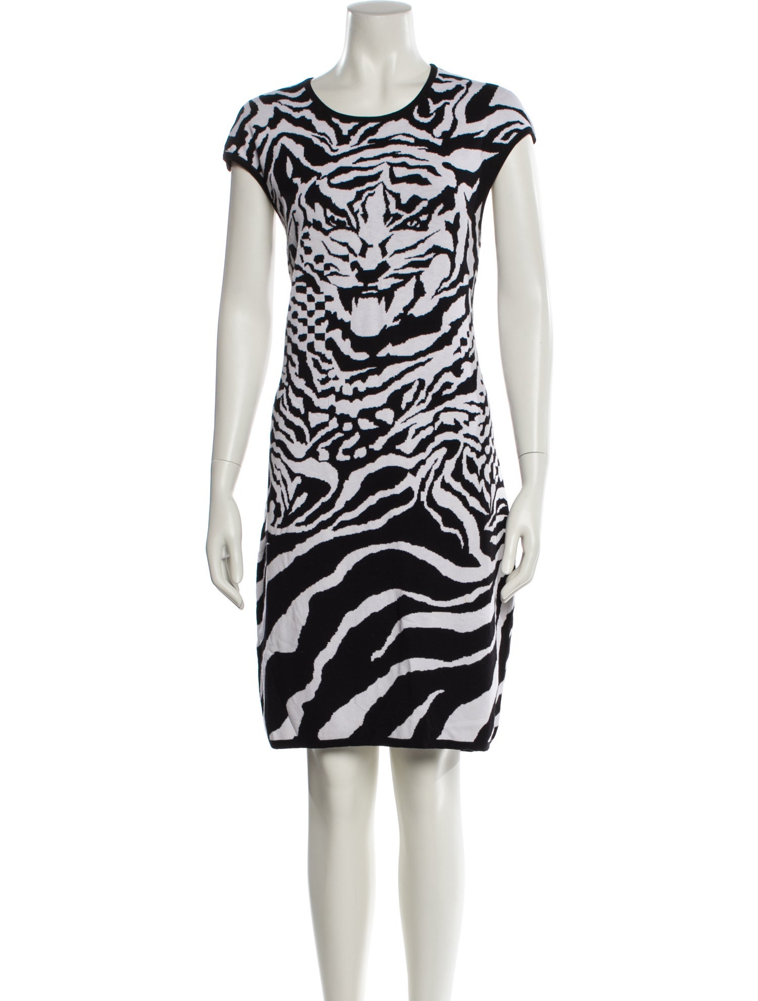 McQ Alexander McQueen Animal Print Knee-Length Dress