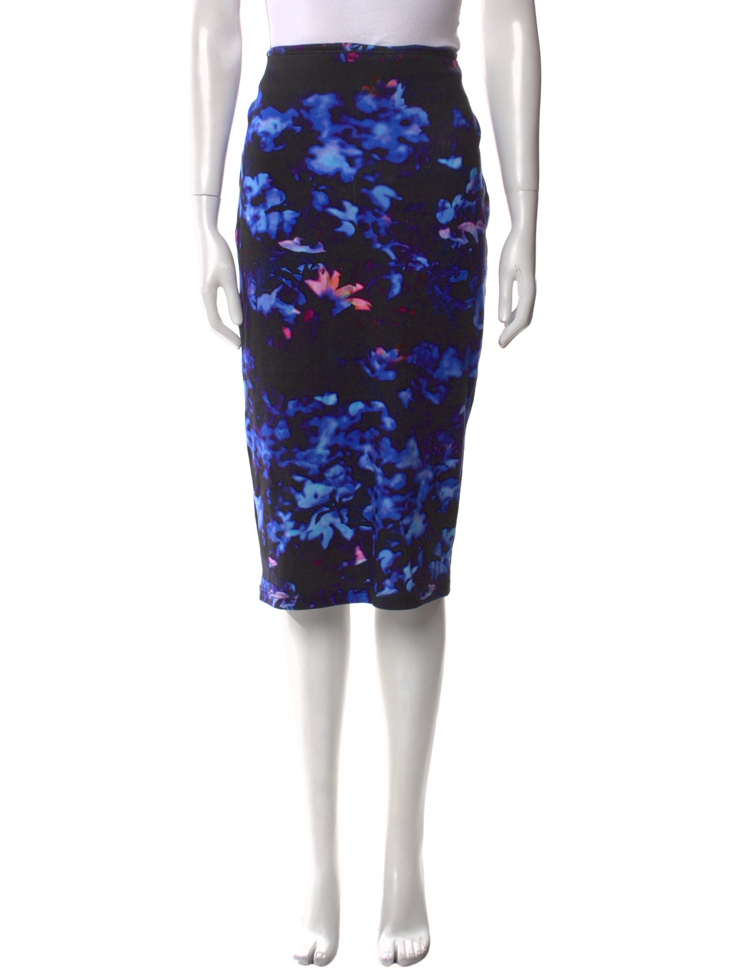 McQ Alexander McQueen Floral Print Knee-Length Skirt
