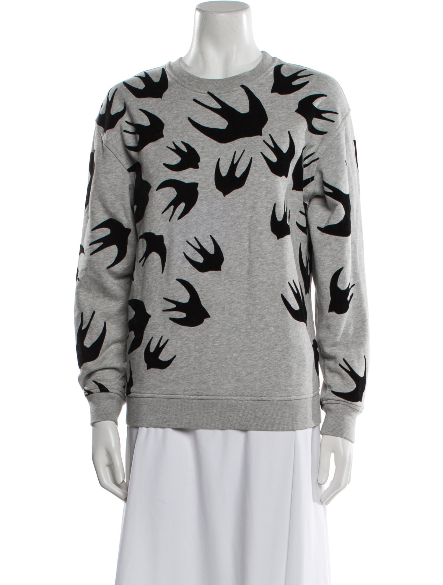 McQ Alexander McQueen Printed Crew Neck Sweatshirt