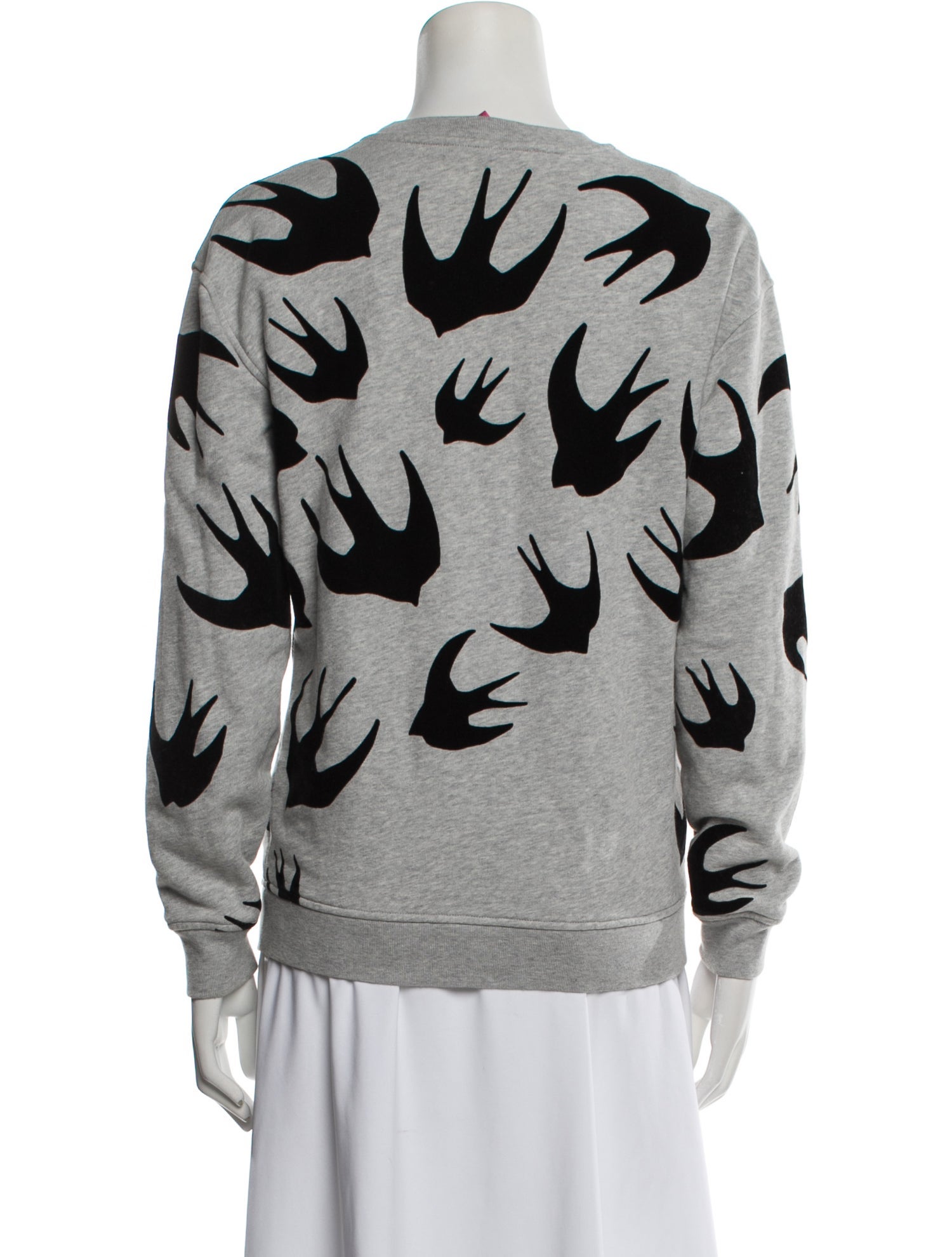 McQ Alexander McQueen Printed Crew Neck Sweatshirt