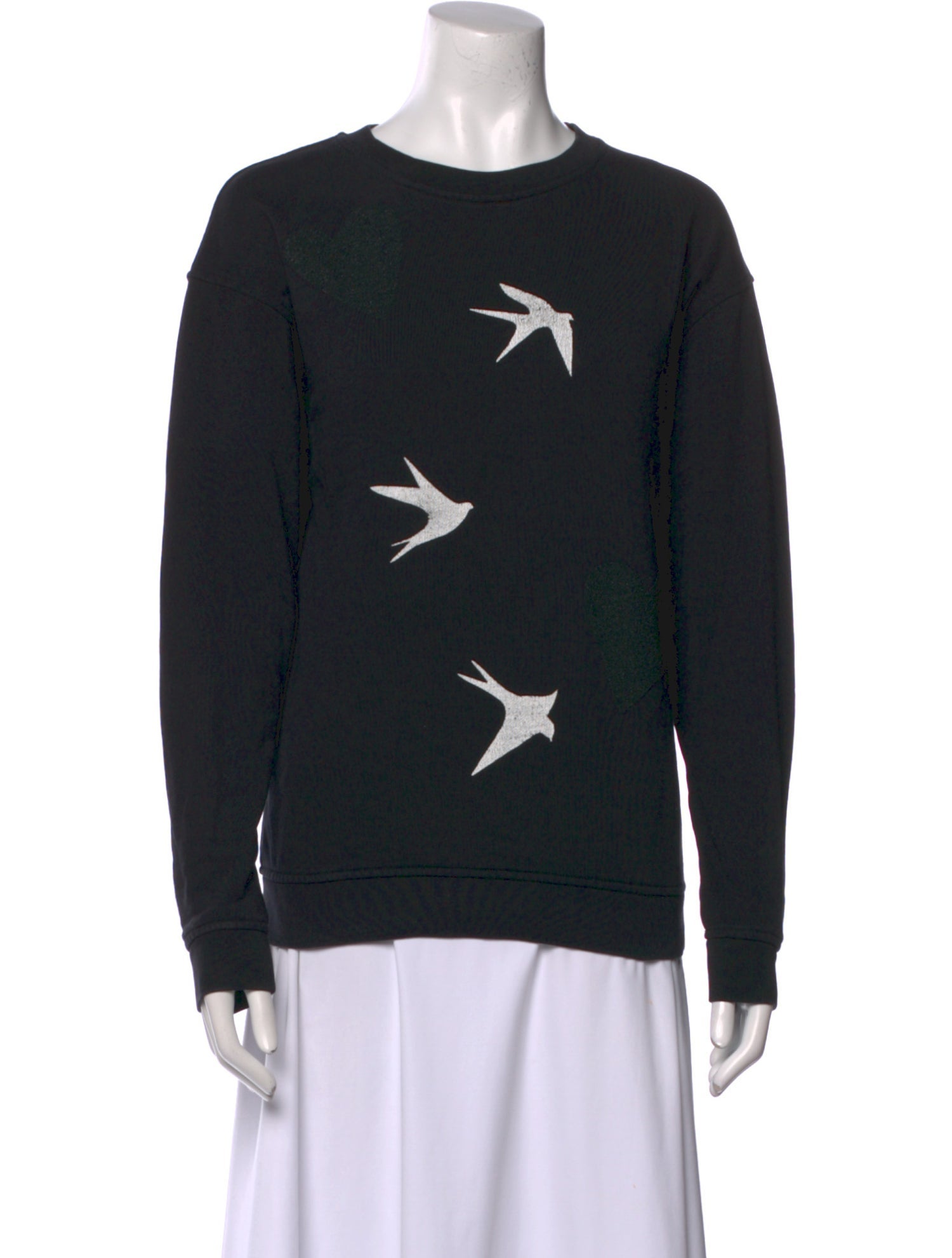 McQ Alexander McQueen Graphic Print Crew Neck Sweatshirt