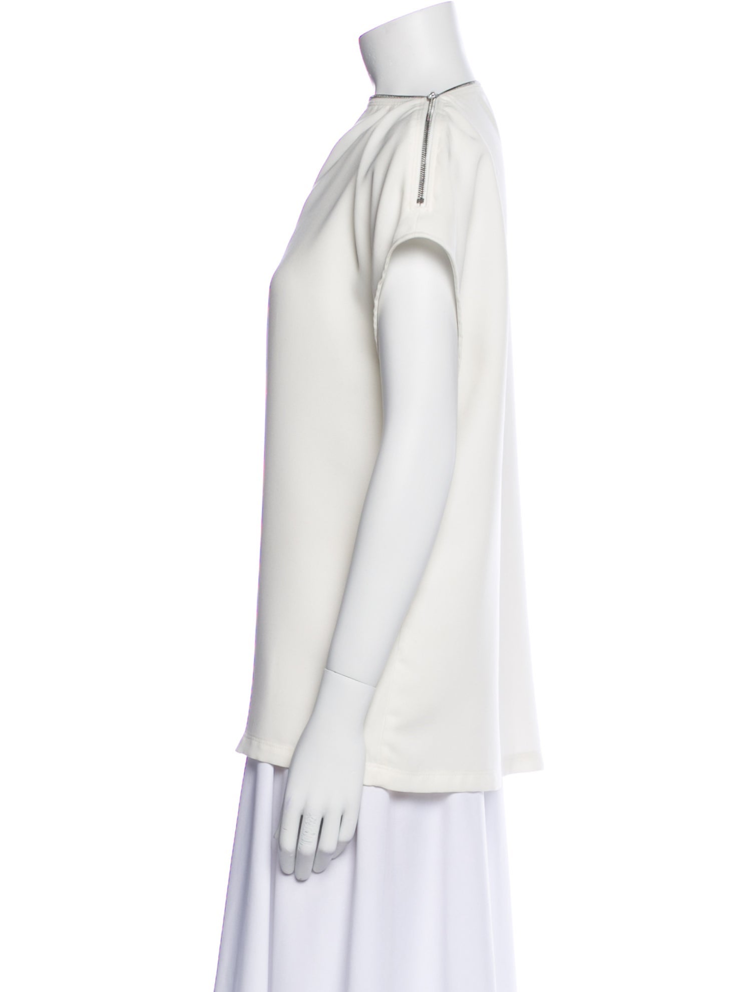 McQ Alexander McQueen 2014 Bateau Neckline Blouse