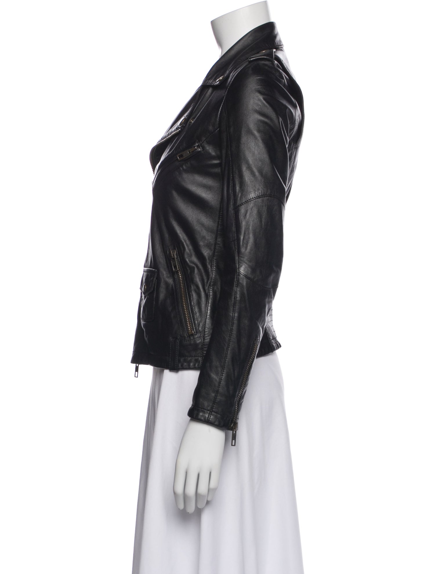 McQ Alexander McQueen Leather Biker Jacket